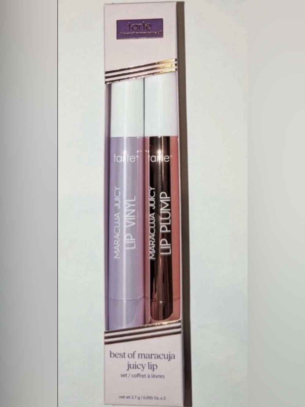 Tarte Best of Maracuja Juicy Lips Set Lipstick & Plumper - Pink & Rose - NIB